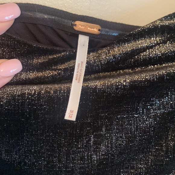 FREE PEOPLE velvet strapless dress MED - Picture 5 of 6